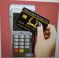 Aromabug: Funny Fake Bankcards: (8 PACK). PRIVILEGE OF BLACK CARDS Free Ship.