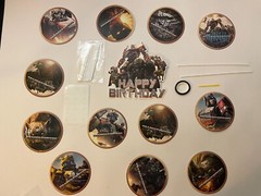 Transformers Happy Birthday Banner Cake Topper and Cupcake Toppers
