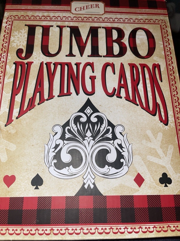Jumbo Playing Cards Novelty, 54 Card Deck, Used, Great For Party Decoration.