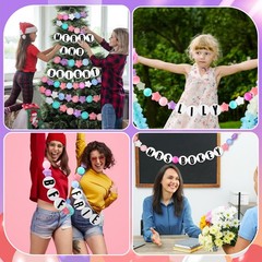 103 Pcs DIY Classroom Back to Banner Decor Set Giant Friendship Bracelet Lei …