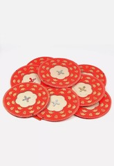 10 x Red Paper Lantern Chinese New Year Hanging Decorations Fu Good Luck