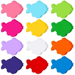 360 PCS 3.9 Inch Assorted Color Paper Fish Cutouts Die Cut DIY Craft Decor