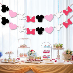 Party Banner – Colorful Double-Sided Felt Decorative Banner for Boys and Girls B
