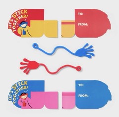 12 Count 3” Teachers Supply High Five Sticky Hands Premium Exchange Cards Spritz