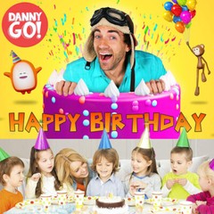 Danny Go Backdrop Kids Birthday Party Decoration Banner Background Vinyl 5x3ft