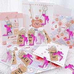 60 Pack Girl Party Decorations for Guests 20 High Heel Keychains 20 Tags and …
