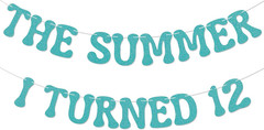 The Summer I Turned 12 Banner – Bruh Teen Boy 12Th Birthday Decor, Cheers to 12