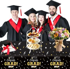 Graduation Decorations 2026 Graduation Tablecloths Congrats Grad Table Cover for