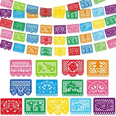 216FT Cinco De Mayo Decorations, 12 Pack Mexican Party Banner, 3 Styles Color…