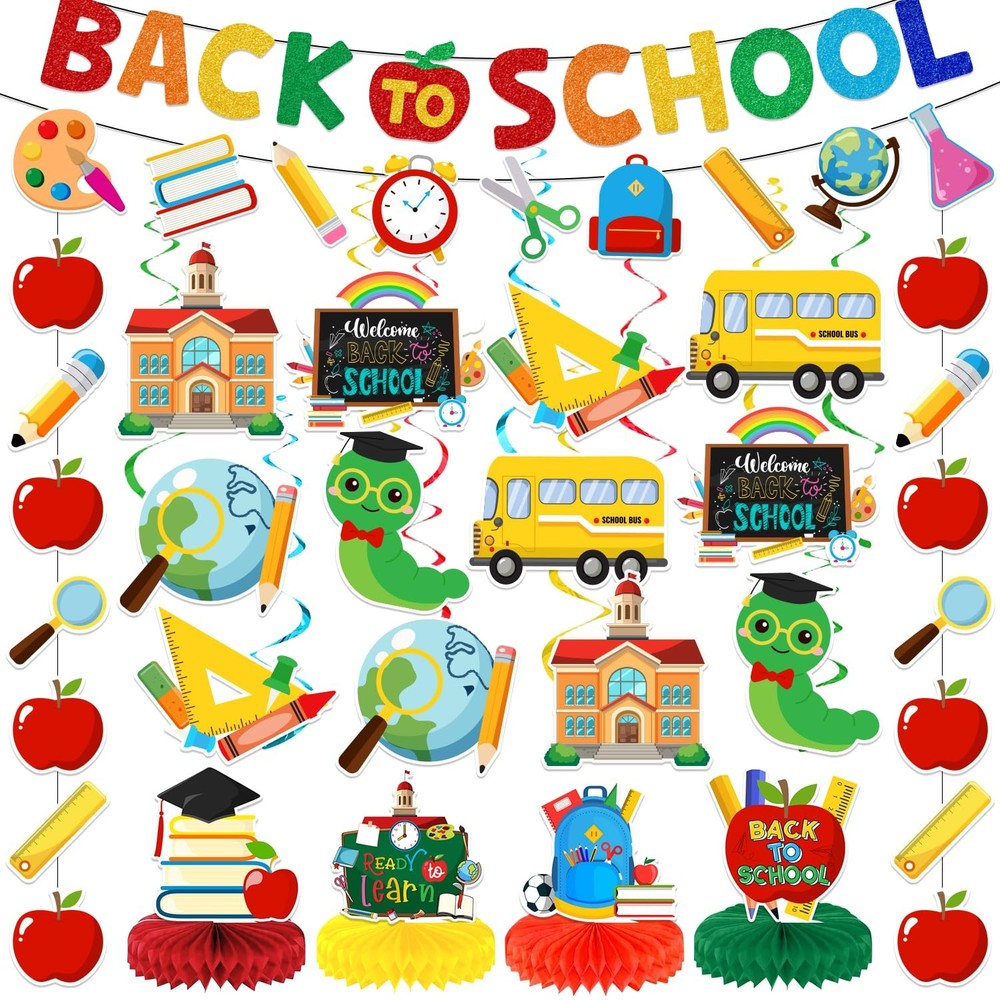 Back to School Decorations, Welcome Back to School Banner for Classroom | NO-…