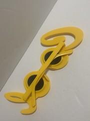 Luau Party “cool” Hawaiian Sunglasses Tropical Party Yellow for Teens Unisex