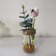 Handmade Mini Winnie The Pooh Themed Floral Arrangement Centerpiece Baby Shower