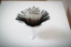 Deluxe wedding birthday party cake tutu decorations pink white black purple