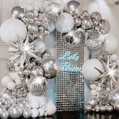 ALL-IN-1 Disco Balloon Arch Kit with BONUS Disco Ball Balloon for Party Decor…