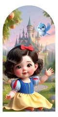 Snow White and the Seven Dwarfs Arch Backdrop Cover Birthday Party Decorations