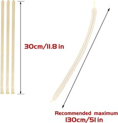 260 Clear Long Balloons for Animals, Thickening Skinny Latex Twisting 100pcs