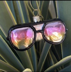Sunglasses Ornament Black Rainbow Beach Surf Hawaii California Hollywood Rayban