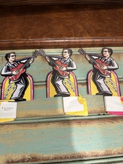10 VINTAGE BEISTLE ROCK AND ROLL ART-TISSUE CENTERPIECE DIE-CUT