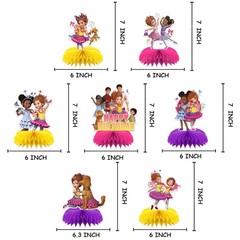 Fancy Nancy Honeycomb Centerpieces 3D Table Decorations Party Supplies