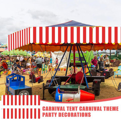 3 Pcs Carnival Awning Decorations Tent Circus Hanging Decorations Carnival Banne