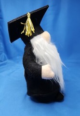 Graduation Gnome Gift Gnome Black Gown 6.5in Graduation Gift Party Decoration