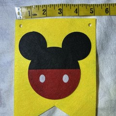 Mickey Mouse DIY Happy Birthday Felt Banner Party Decoration