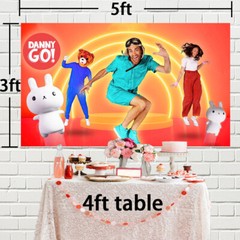 Danny Go Backdrop Kids Birthday Party Decoration Banner Background Vinyl 5x3ft