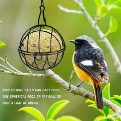 2PC Outdoor Iron Bird Feeder Hollow Design for Garden Balcony Yard Feeding