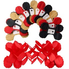 Red-Black Gold Party-Decorations Streamers Garland – 12pcs Casino-Theme Gradu…