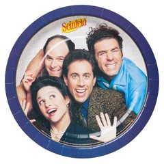 Silver Buffalo Seinfeld TV Series 60 Pack Partyware Disposable Paper Plates, …