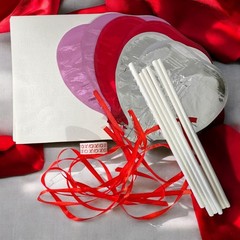 Valentines Customizable Mini Heart Balloons Kit. DIY