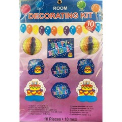 Happy Birthday Room Decorating Kit Cutouts Centerpieces Garland Party Supplies