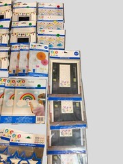 46Pc Birthday Party Supplies Bundle Balloons Decor Games Backdrop Photo Props