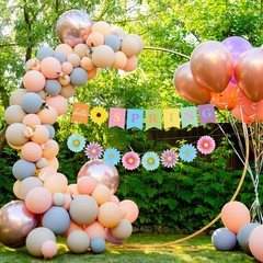 Hello Spring Banner Colorful Sun Flower Spring Party Banner Wildflower Garlan…