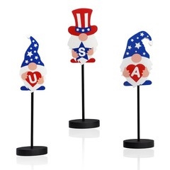 3 PCS Creative Table Holder Decor,4th of July Decorations,Gnome Table Decorat…