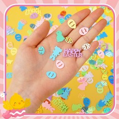 Easter Confetti Bunny Egg Rabbit Chicken Glitter Table Metallic Foil Decor