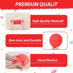 Red Blue Green Black Balloons, 50pcs Blue Red Yellow Black Balloons, Party Ba…