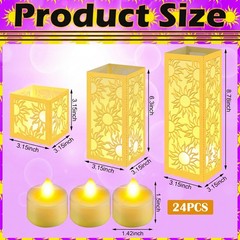 24 Pcs Princess Sun Centerpieces for Table Decorations 3 Size Purple Princess…