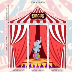 4 Pcs Circus Decorations Carnival Theme Party Door Decor