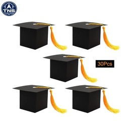 30Pcs Graduation Cap Candy Boxes – Elegant Party Favors for 2026 Celebrations