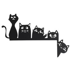 Metal Black Cat Wall Mount Decor Over Door Decor Cat Door Frame Topper Decor