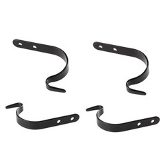 Wrought Iron Wall Hooks Sturdy Metal Construction Weather Resistant Design