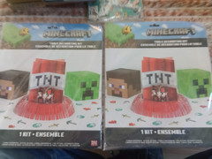 2 MINECRAFT Table Decoration Kits
