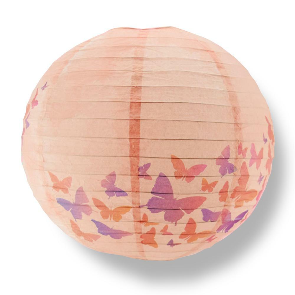 Quasimoon 14″ Premium Print Butterfly Daydreams Paper Lantern, Design by Espe…