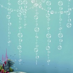 Sea Party Decorations Bubble Garland Streamer Birthday Nautical Underwater Decor