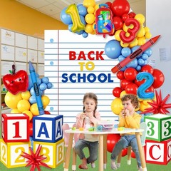 Back To School Decorations, Back To School Balloon Arch Kit with Notebook Pap…
