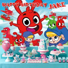 Morphle TV Personalised Custom Birthday Banner Backdrop Party Supplies Gift
