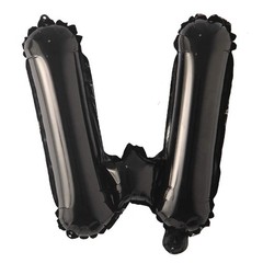16″ inch Single Black Alphabet Letter number Balloons Aluminum Hanging Foil F…