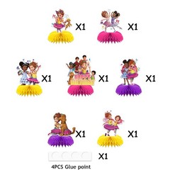 Fancy Nancy Honeycomb Centerpieces 3D Table Decorations Party Supplies