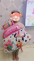 2nd Birthday Balloons Minnie Mouse theme Pink Party Decoration (6 Pcs)